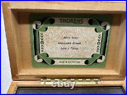 Thorens Music Box 3 songs 36 note Moon River Lara's Impossible Dream Hear Video