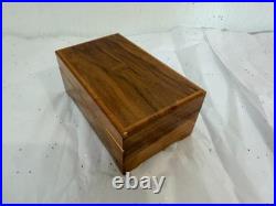 Thorens Music Box Wooden Made In Switzerland Functional Works 3 Songs 50 Notes