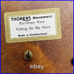 Thorens Swiss Music Box Anri Raindrops Keeps Falling In My Head Switzerland Move