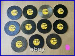Thorens Switzerland 41 music discs in Wooden Box with Original Papers Rare
