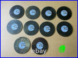 Thorens Switzerland 41 music discs in Wooden Box with Original Papers Rare