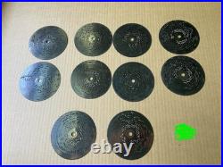Thorens Switzerland 41 music discs in Wooden Box with Original Papers Rare