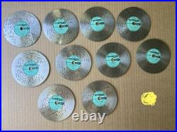 Thorens Switzerland 41 music discs in Wooden Box with Original Papers Rare