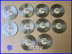 Thorens Switzerland 41 music discs in Wooden Box with Original Papers Rare