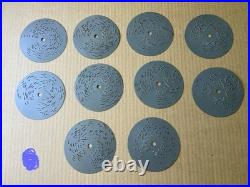 Thorens Switzerland 41 music discs in Wooden Box with Original Papers Rare