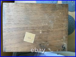 Thorens Switzerland 41 music discs in Wooden Box with Original Papers Rare