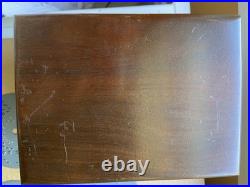 Thorens Switzerland 41 music discs in Wooden Box with Original Papers Rare