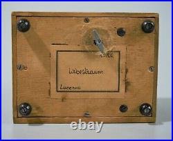 Thorens Ww1 Burl-wood Music Box / Souvenir Photo Box