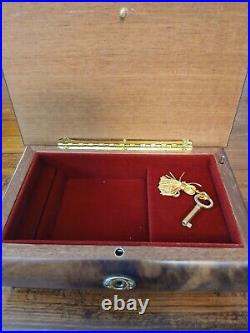 Timeless 30 Note Hand Crafted Musical Jewelry Box Floral Inlay