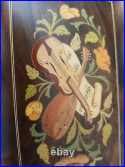 Timeless 30 Note Hand Crafted Musical Jewelry Box Floral Inlay