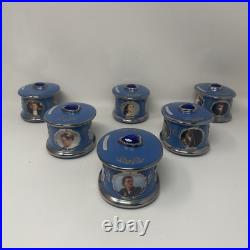 Titanic Heirloom Porcelain Music Box Collection Lot Of 6 Vintage 1999