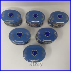 Titanic Heirloom Porcelain Music Box Collection Lot Of 6 Vintage 1999