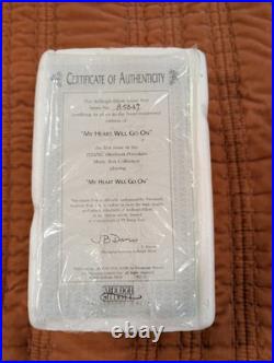 Titanic Heirloom Porcelain Music Boxes Lot Of 3 My Heart Will Go On