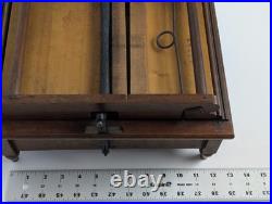 Title Antique Wood Tabletop Hand Crank Roller Organ Organette No Cobs As Is