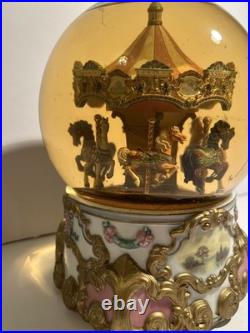 Tobin Fraley American Treasures Carousel Water Globe No 673/5000 Limited Edition
