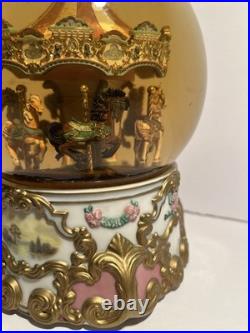 Tobin Fraley American Treasures Carousel Water Globe No 673/5000 Limited Edition
