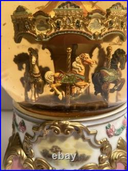 Tobin Fraley American Treasures Carousel Water Globe No 673/5000 Limited Edition