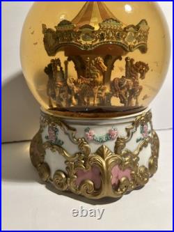 Tobin Fraley American Treasures Carousel Water Globe No 673/5000 Limited Edition