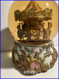 Tobin Fraley American Treasures Carousel Water Globe No 673/5000 Limited Edition