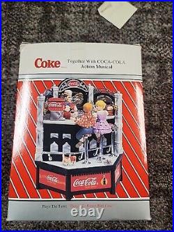 Together With Coca Cola Action Musical Box WORKS Lights And Music 1995 With Box