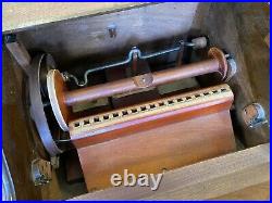 Tournaphone Cecilia Organette Hand Crank Paper Roll Music Box Antique