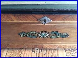 Tremolo-Zither Swiss Music Box Antique Cylinder