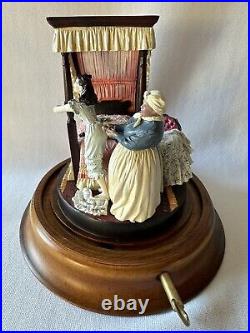 Turner GONE WITH THE WIND Scarlett Getting Laced Up Glass Domed Music Box