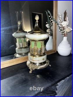 Unique Brevettato Italy Marble Cigarette/Lipstick Musical Carousel