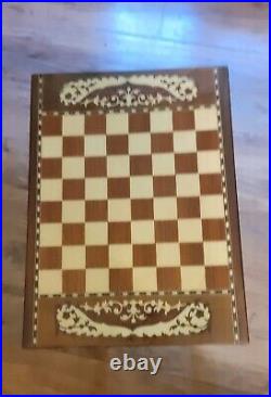 Unique Chess Board Top Musical Table 17 Inches High-plays Fascination