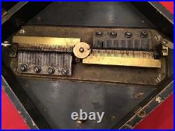 Unrestored original 10 5/8 Dbl comb Symphonion Disc music box