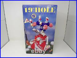 Unused Enesco 19th Hole Golf Bag Golfing Deluxe Action Musical Music Box