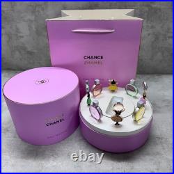 Used CHANCE CHANEL Limited Pink Rechargeable Music Box without 100ml Perfume