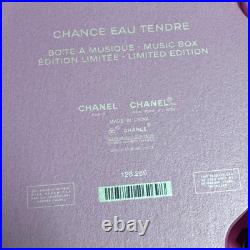 Used CHANCE CHANEL Limited Pink Rechargeable Music Box without 100ml Perfume