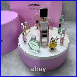 Used CHANCE CHANEL Limited Pink Rechargeable Music Box without 100ml Perfume