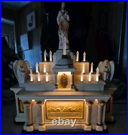 VINTAE GLOLITE SWISS LAST SUPPER CHRISTMAS CHURCH ALTAR Very RARE