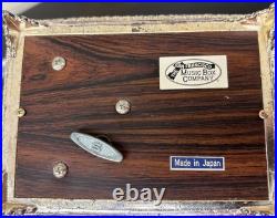VINTAGE ENAMEL Filagree AUTOMATON MUSIC BOX JEWELRY BOX plays Canon in D