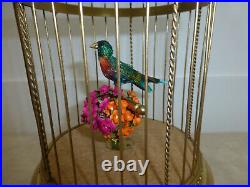 VINTAGE FRENCH BONTEMS SINGING BIRD CAGE BIRD MECHANICAL AUTOMATON (Watch Video)