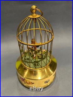 VINTAGE GERMAN SINGING BIRD CAGE MUSIC BOX AUTOMATON (See Video) -GRIESBAUM