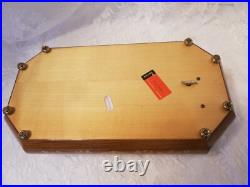 VINTAGE ITALIAN INLAID WOOD REUGE MUSICAL JEWELRY BOX WithKEY LARGE 14.75x7.25x3.7