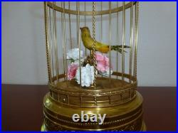 VINTAGE JAPANESE SINGING BIRD CAGE TOP QUALITY MODEL (Watch The Video)