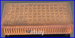 VINTAGE MCM Geometric Marquetry REUGE MUSIC BOX 72/3 Saint Croix RARE Works VINTAGE MCM Geometric Marquetry REUGE MUSIC BOX 72/3 Saint Croix RARE Works
