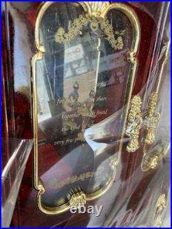 VINTAGE Musical Jewelry Cabinet Music Box Ballerina Clock NEW
