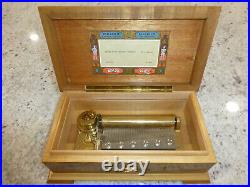 VINTAGE REUGE MUSIC BOX 72/3 PLAY Elvira 3 parts by Mozart CH 3/72