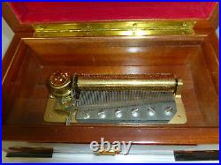VINTAGE REUGE MUSIC BOX 72/3 PLAYS Swiss Yodel, The Old Chalet Swiss, Love Song