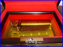 VINTAGE Reuge Sainte Croix CH 4 / 50 Music Box Switzerland, P. I. Tchaikovsky