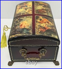 VINTAGE Reuge Sainte Croix CH 4 / 50 Music Box Switzerland Romance Scenes Mozart