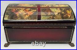 VINTAGE Reuge Sainte Croix CH 4 / 50 Music Box Switzerland Romance Scenes Mozart