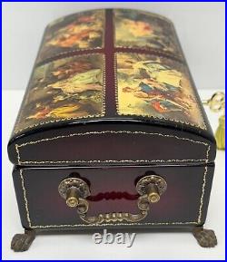 VINTAGE Reuge Sainte Croix CH 4 / 50 Music Box Switzerland Romance Scenes Mozart