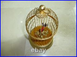 VINTAGE SWISS REUGE SINGING BIRD CAGE BIRD AUTOMATON MUSIC BOX (Watch The Video)