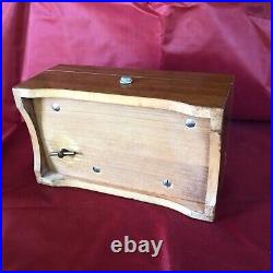 VINTAGE THORENS # AL450 WOOD 4 TUNE MUSIC BOX CLEAN & WORKING With INSTRUCTIONS